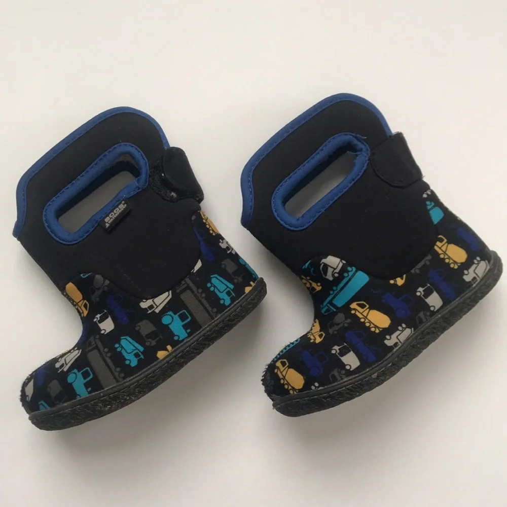 Baby Bogs Construction Trucks Boots (size 6)